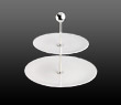 Dibbern Fine Bone China Pure - 2-tier cake stand with plates