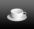 Dibbern Fine Bone China Classic - Coffee / Tea cup + saucer round 0.25 l